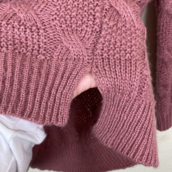 Maurices | Pink Mauve Chunky Knit Sweater XL - Picture 6 of 8